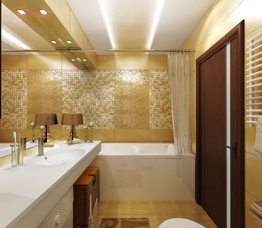 Золоте покриття у ванній кімнаті   Золоте покриття у ванній кімнаті