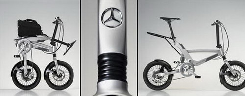 Складаний велосипед Mercedes, складається для розміщення в багажнику седана
