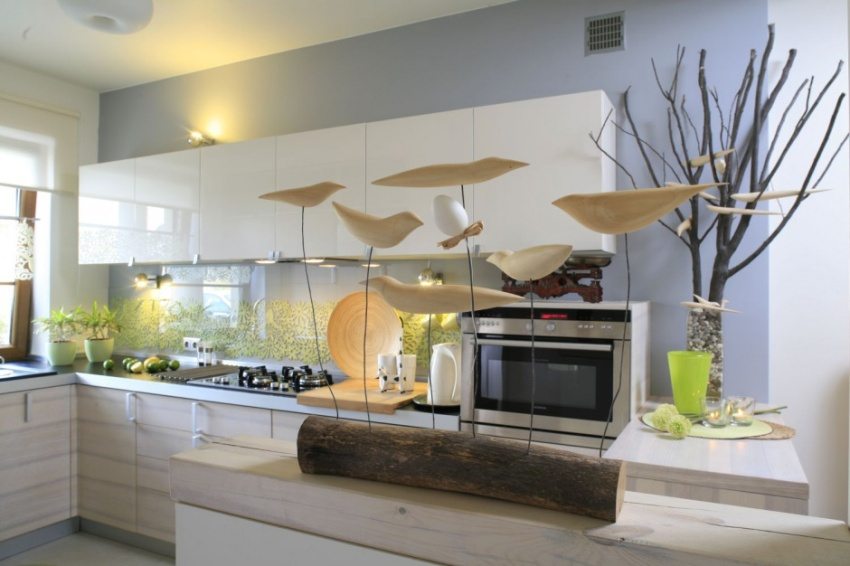 Фото скляних фартухів для кухні допоможуть вам отримати уявлення про зовнішню привабливість такого вибору