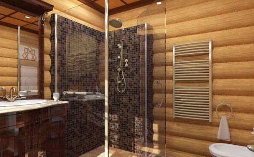 Для того щоб оформити ванну кімнату з душовою кабінкою, можна скористатися наступними фото-ідеями: