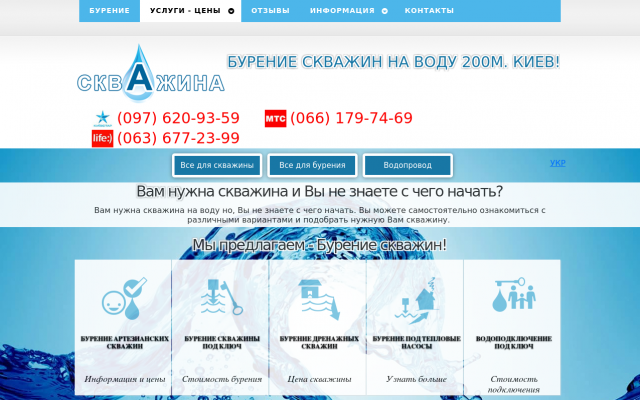 Бурение скважин Бурение скважин
